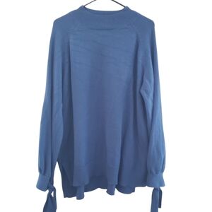 Eloquii Blue Cowl Neck Sweater